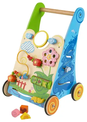 Immagine prodotto di Primi Passi - Camminatore in legno con giochi