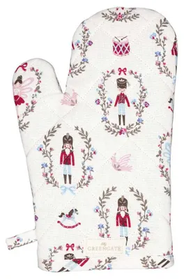Produktbild von Greengate Cindarella Grillhandschuh white 28x18cm