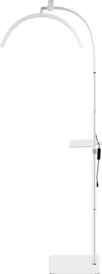 Produktbild von LED Beauty Lampe dimmbar höhenverstellbar U-Bogen Stehlampe mit Ablage Kosmetik Tattoo wimpern weiß 36W