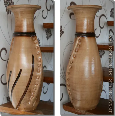 Produktbild von BODENVASE "ALGARVE II" - 60 CM Beige
