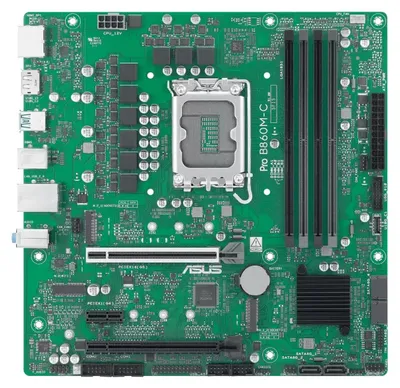 Immagine prodotto di Scheda madre ASUS PRO B860M-C-CSM Intel LGA 1851 mATX DDR5 PCIe 5.0 2xM.2 1xHDMI 2xDisplayPort