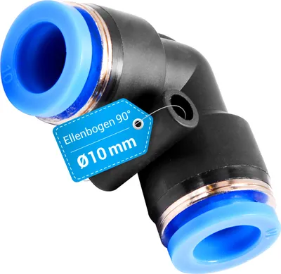 Produktbild von Steckverbinder 90° 10mm Armaturen Schlauchverbinder Schlauchkupplung