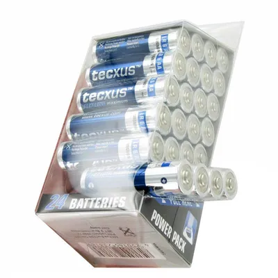 Obrázek produktu pro Tecxus LR6 AA 24 (Mignon), Baterie na jedno použití, AA, Alkalický, 1,5 V, 24 kusů, Modrá, Šedá