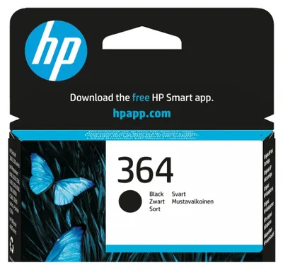 Obrázok produktu pre Originálna čierna tlačová kazeta HP 364