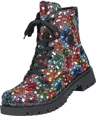 Produktbild von Rieker Schnürstiefel - Multicolor Synthetik Größe: 38 Normal