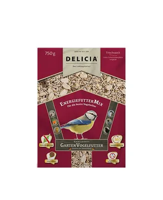 Produktbild von Delicia Engergiefuttermix 750 g Vogelfutter Gartenvögel Ganzjahresfutter