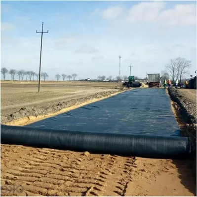 Immagine prodotto di Tessuto drenante - Tessuto per giardinaggio - Membrana - Controllo delle erbacce - Alta permeabilità - 0,8 x 5 m - Nero