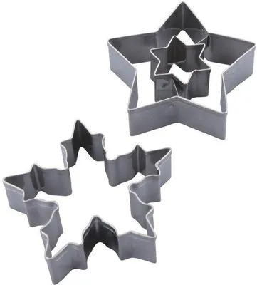 Image de Lot de 2 spatules à biscuits en acier inoxydable, couleur argent, lavables au lave-vaisselle