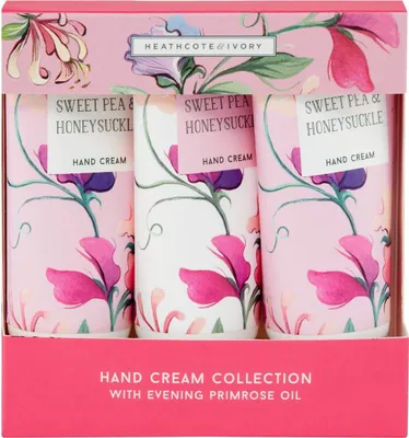 Produktbild von Heathcote & Ivory Handcreme Kollektion mit Nachtkerzenöl 3x30ml