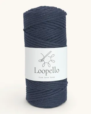 Productafbeelding van Loopvast katoenen koord, 3 mm, 100 meter – tintblauw