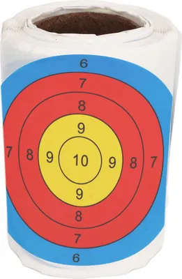 Produktbild von 100 Stück Papier-Bogenschießen-Ziele, 7,6 cm, tragbar, helle Farbe, Klebeziel für Outdoor-Bogen, Pfeil