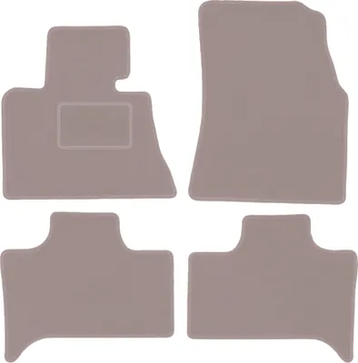 Image de Tapis de sol en velours pour BMW X5 E53 2WD (1999-2006) - tapis de sol LUX beige (4 pièces)