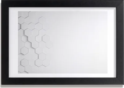 Produktbild von Bild 30x20 MDF-Rahmen, Wandkunst Hexagone Hintergrund