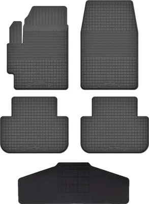 Produktbild von Gummi Fußmatten Set Für: Honda Civic Vii (2001-2005) Gummimatten Schwarz
