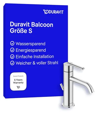 Produktbild von DURAVIT BA1013001010 Balcoon, Einhebel-Waschtischm.S,