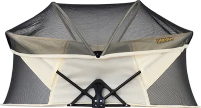 Produktbild von DERYAN Infant Deluxe BabyBox Campingbett - Inklusive Matratze und Mückennetz - Creme