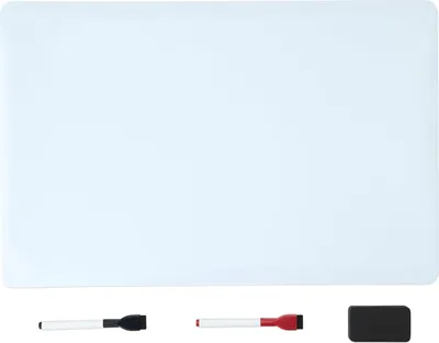 Image de AmazonBasics Tableau blanc magnétique effaçable à sec Réfrigérateur Organisateur de feuilles