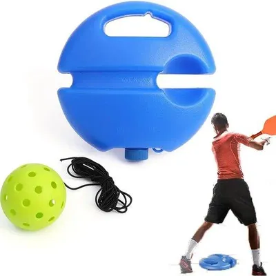 Immagine prodotto di Macchina da tennis, dotata di palline da tennis, offre un allenamento personalizzato all'aperto; innovativa macchina per il gioco con la palla, adatta a bambini e adulti per giocare in giardino o al parco.