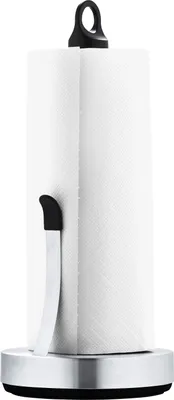 Productafbeelding van Blomus 63651, houder voor papieren servetten, zilver, kunststof, rubber, roestvrij staal, LOOP, Nina Thöming, cilinder