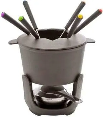 Produktbild von Cosy & Trendy Fondueset aus Gusseisen - 6 Personen - grau - 1.2 Liter