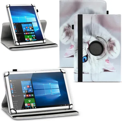 Produktbild von Universal Tablet Hülle 10 - 10.1 - 11 Zoll Tasche Schutzhülle 360° Drehbar CaseFarben:Motiv 3