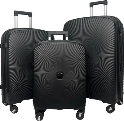 Produktbild von My Travel Bag Reisekoffer Neapel schwarz-3er Set (M+L+XL)