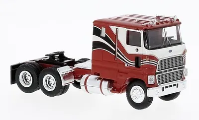 Zdjęcie produktu dla Brekina 85851 Ford CLT 9000, czerwony/biały, model ciężarówki USA 1:87 (H0)