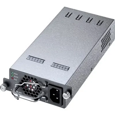 Produktbild von TP-Link PSM150-AC, Stromversorgung, Schwarz, Metallisch, Überstrom, Überspannung, Kurzschluß, Unterspannung, T3700G-28TQ, 150 W, 100 - 240 V