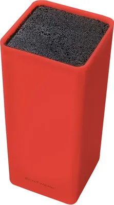 Produktbild von ECHTWERK EW-MB-0135 Universal-Messerblock Square mit Borsteneinsatz, rot, Kunststoff