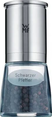 Produktbild von WMF 06.6773.6040, Pfeffermühle, Edelstahl, Transparent, Glas, Pfeffer, 140 mm, 6 cm
