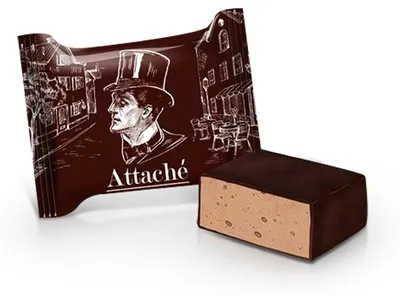 Produktbild von Schokokonfekt - Attache, mit Braunigeschmack, Nevskij Konditer, 300 g