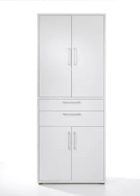 Zdjęcie produktu dla Prisme szafka biurowa 4 drzwi, 2 szuflady biały.
