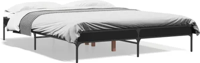 Produktbild von "2026 Promotion" Bettgestell moderne - Schwarz - 140x200 cm - Holzwerkstoff und Metall - Polsterbett CC30242