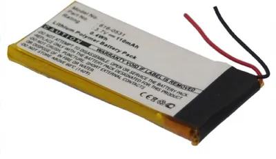 Immagine prodotto di subtel 1x Batteria per Lettore mp3 Compatibile con Apple iPod nano 6 Gen. - A1366, iPod nano 6G, 616-0531 – (110mAh, 3.7V)
