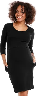 Zdjęcie produktu dla PeeKaBoo Damska sukienka ciążowa Shtobbah Czarny L/XL
