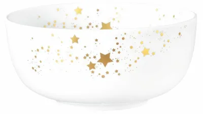 Immagine prodotto di Seltmann Weiden Liberty Müslischale, Schale, Schüssel, Porzellan, Golden Stars, Ø 15 cm, 001.772115