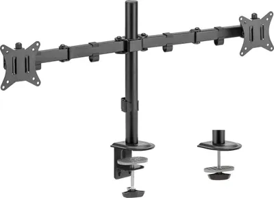 Produktbild von SENSE7 FLOAT DOUBLE 2x držák na monitor Držák na monitor pro 17-32palcový monitor PC a TV Otočný a výškově nastavitelný 360° rotace VESA