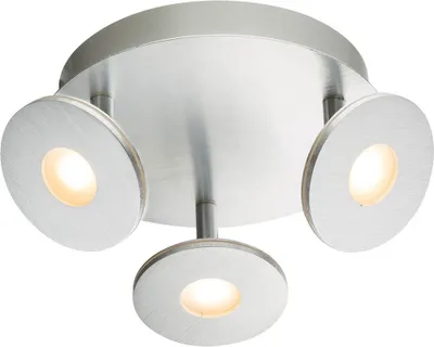 Produktbild von LED Deckenstrahler, Aluminium, Opal, runde Spots, 25 cm