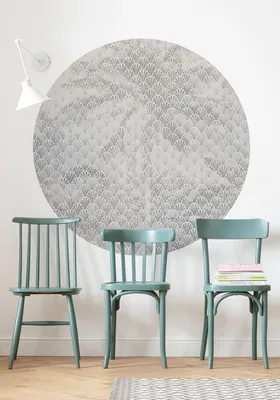 Produktbild von Komar Vlies Fototapete rund und selbstklebend "Palma" - Größe: 125 x 125 cm (Breite x Höhe) - 1 Stück