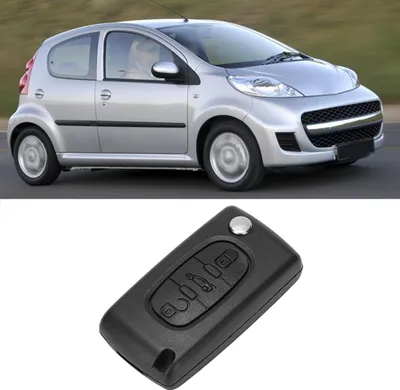 Obrázok produktu pre Diaľkové ovládanie 3 tlačidlá Prívesok na kľúče Kryt Vhodné pre Peugeot 107 207 307 407 408
