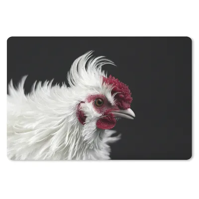 Produktbild von MuchoWow® Mauspad Mousepad Huhn - Vogel - Schwarz 27x18 cm - Mousepads - Maus Mat - Pad - Mausunterlage - Büroartikel - Desk Matten
