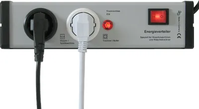 Productafbeelding van Overbelastingsbeveiliging, stekkerdoos, energiehub, stroomverdeler, wasruimte