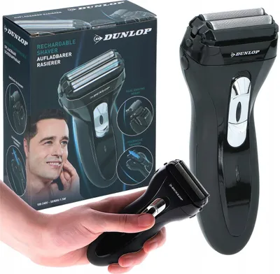 Obrázek produktu pro 12x akumulátorový holicí strojek Dunlop Akumulátorový zastřihovač vousů Zastřihovač vlasů Holicí strojek Dunlop