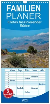 Produktbild von Familienplaner 2027 - Kretas faszinierender Süden mit 5 Spalten (Wandkalender, 21 x 45 cm) CALVENDO