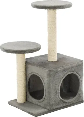 Produktbild von Katzenbaum mit Sisal-Kratzsäulen 60 cm Grau