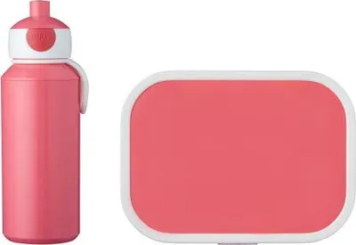 Produktbild von Pausenset Campus (Trinkflasche Pop-up + Brotdose) - rose