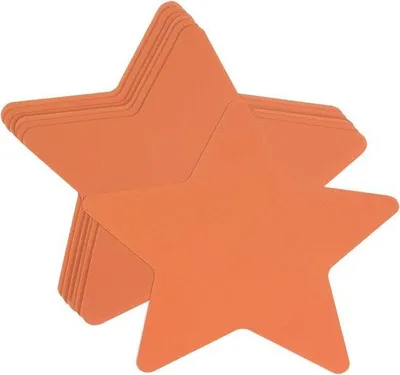 Obrázek produktu pro Samolepicí dekorativní kartičky 9 x 9 cm, oranžové, 100 kusů