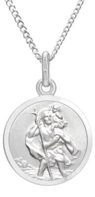Produktbild von Christophorus-Medaille mit silberner Kette