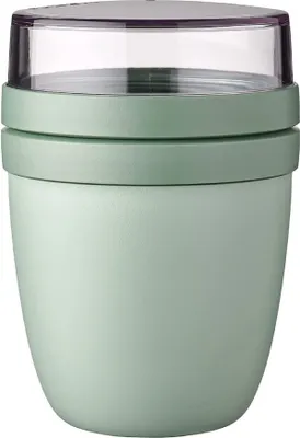 Produktbild von Mepal | Lunchpot Ellipse | praktischer Reisebecher | Joghurtbecher | To go Becher | Geeignet für Tiefkühler, Mikrowelle und Spülmaschine | Nordic Sage