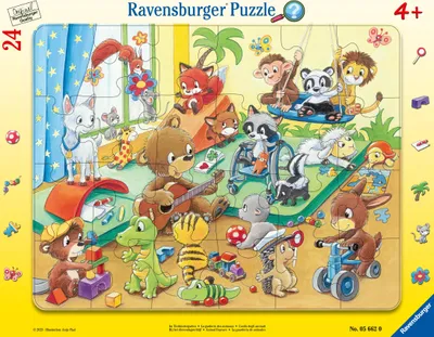 Produktbild von Ravensburger Kinderpuzzle - 05662 Im Tierkindergarten - 24 Teile Rahmenpuzzle für Kinder ab 4 Jahren mit Suchspiel